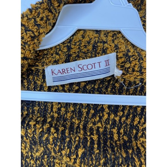 Vintage Puff Sleeve Oversized Long Cardigan Sweater Coat - Picture 4 of 8